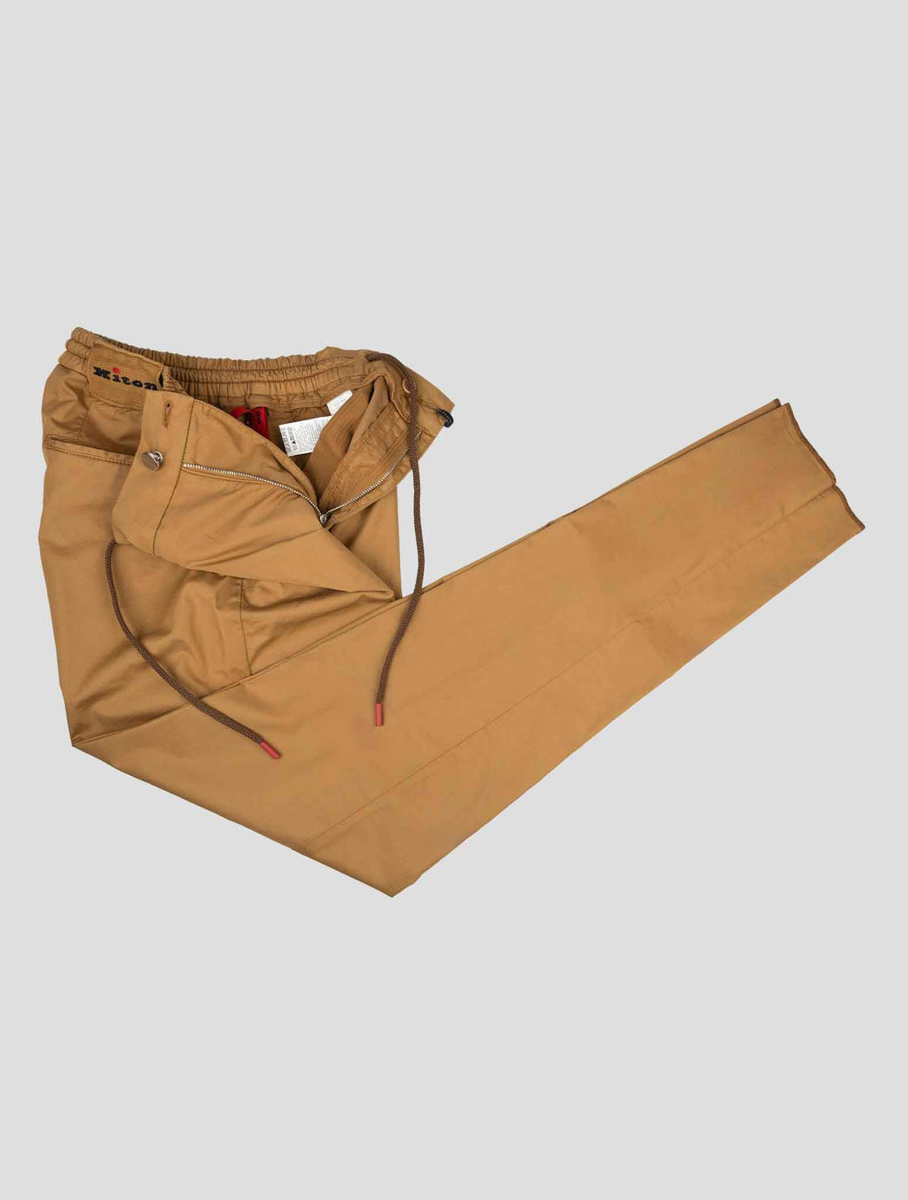 Kiton Brown Cotton Lyocell Ea Pants - view 5