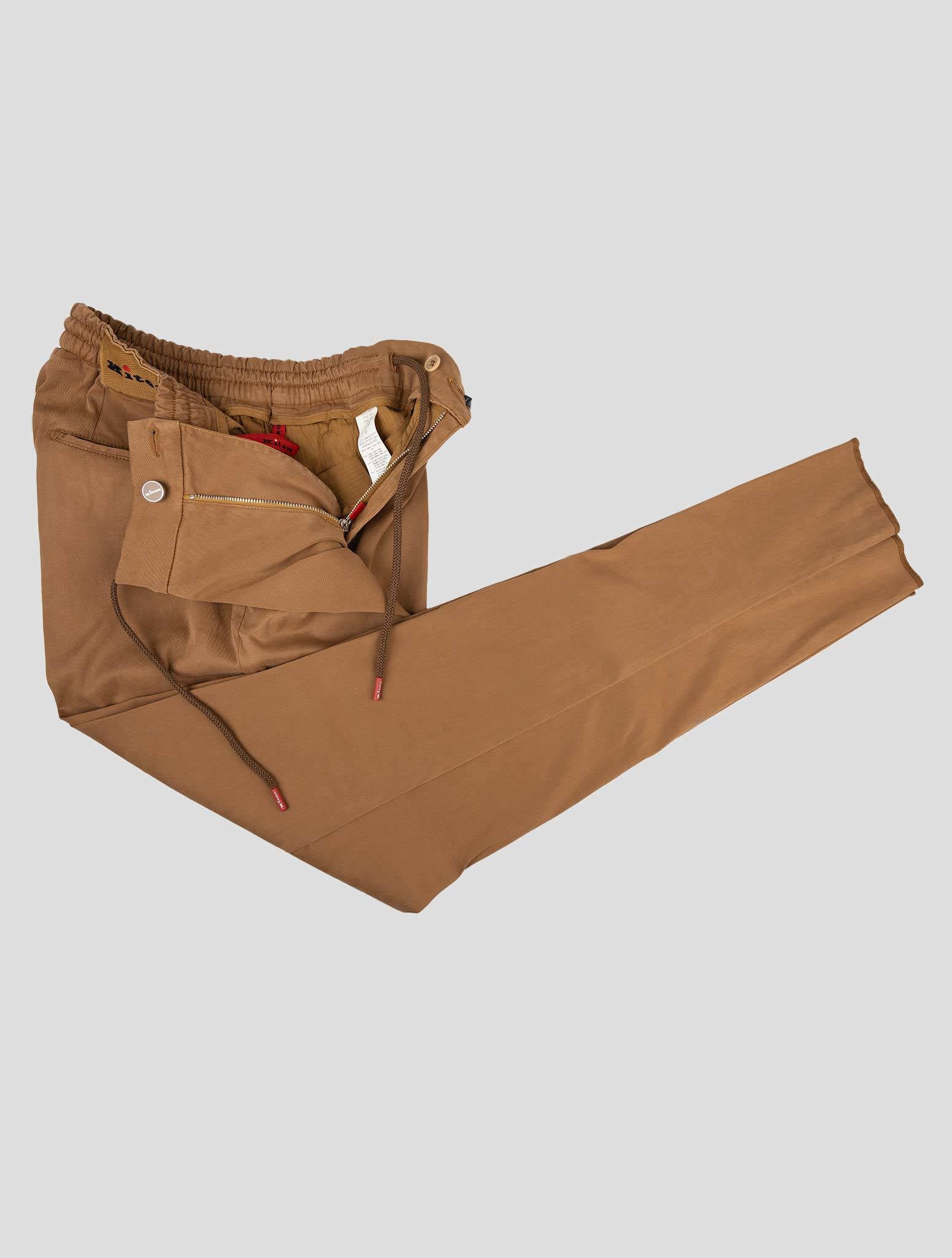 Kiton Brown Lyocell Cotton Ea Pants Brown - view 3