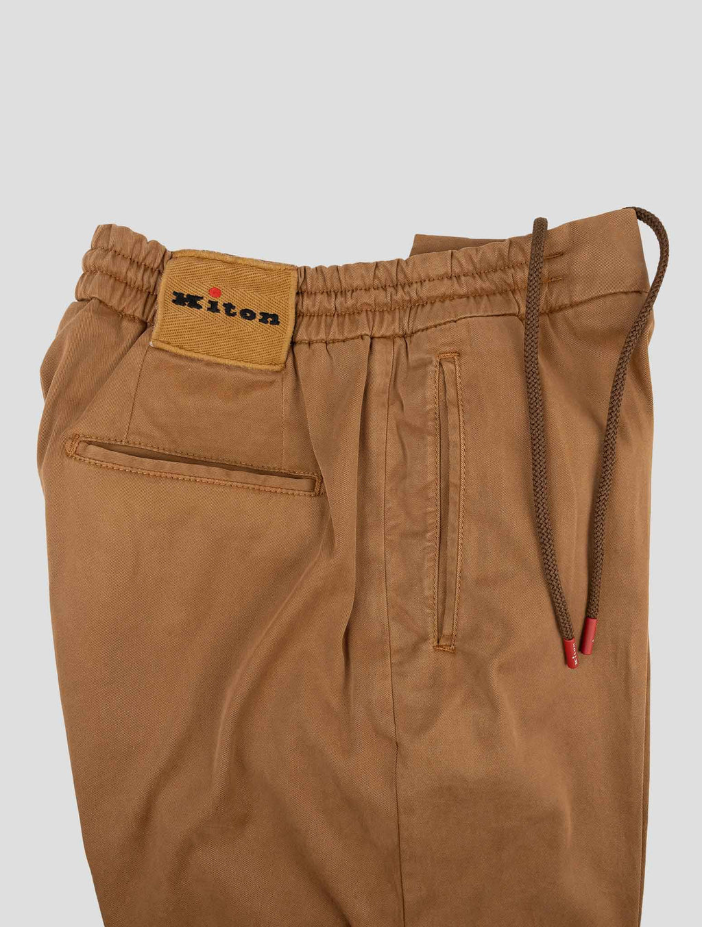 Kiton Brown Lyocell Cotton Ea Pants Brown - view 4