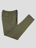 Kiton Green Cotton Lyocell Ea Pants