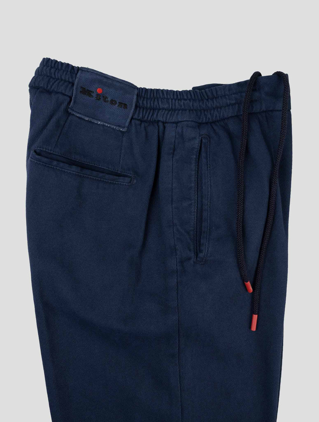 Kiton Blue Navy Cotton Cashmere Ea Pants - view 4