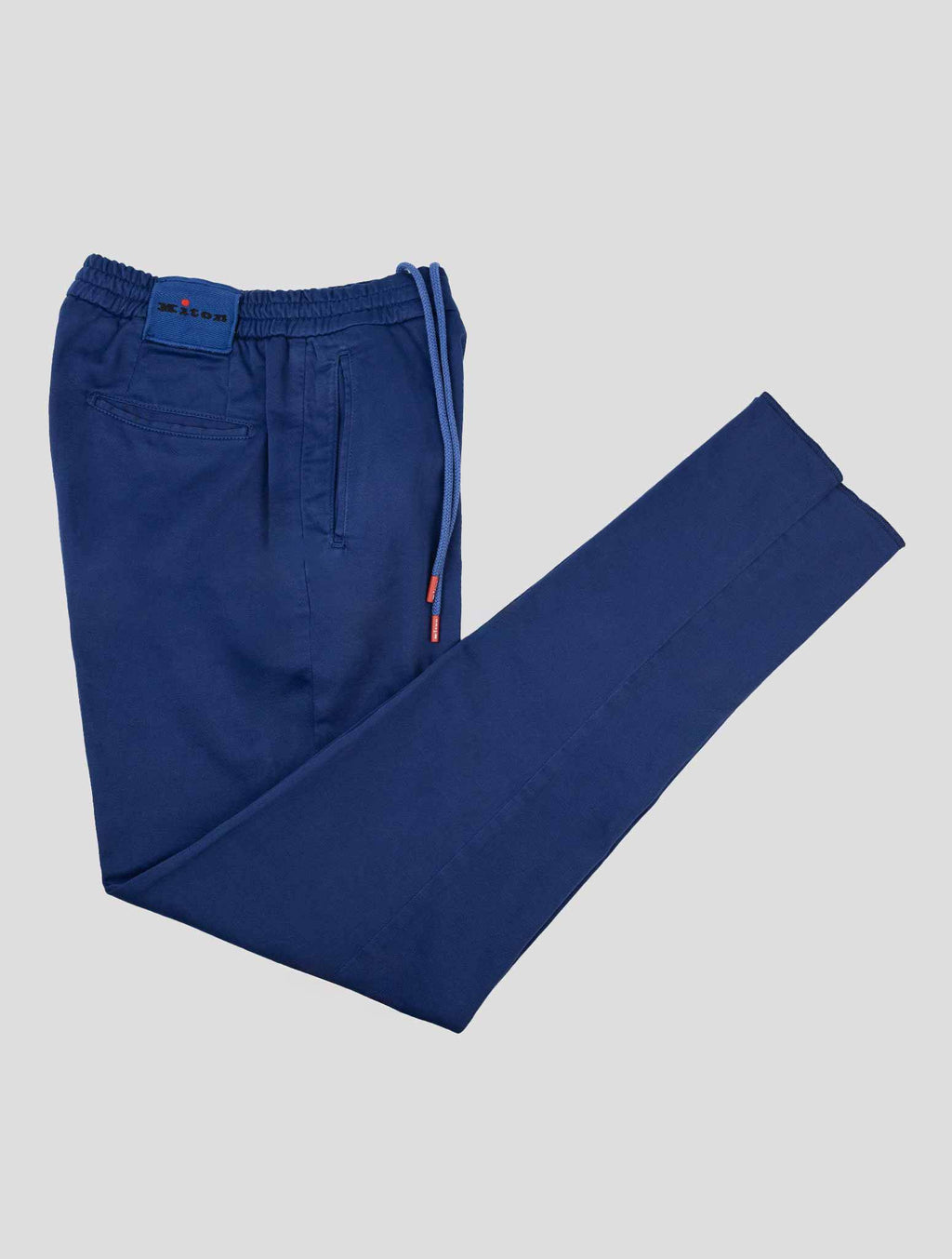 Kiton Blue Cotton Linen Ea Pants - view 6