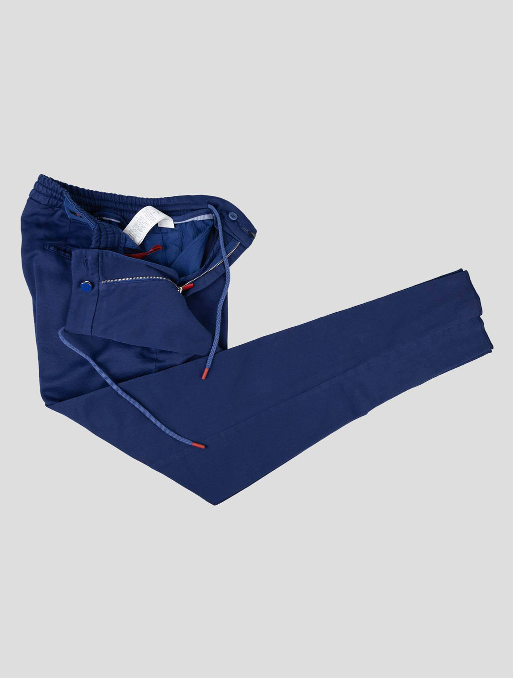 Kiton Blue Cotton Linen Ea Pants - view 2