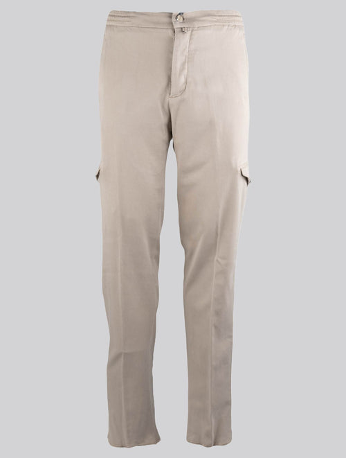 Kiton Beige Lyocell Ea Cargo Pants Style 2
