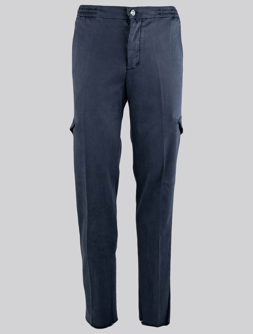 Kiton Blue Lyocell Ea Cargo Pants