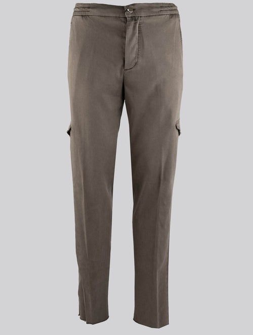 Kiton Beige Lyocell Ea Cargo Pants Style 1