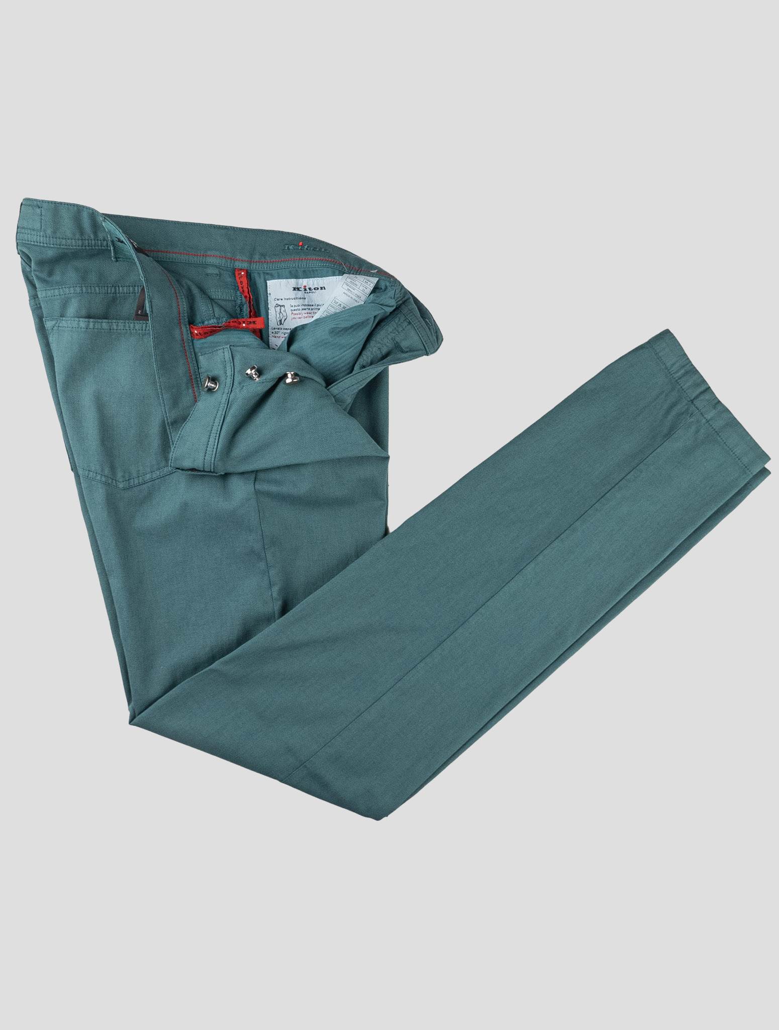 Kiton Green Cotton Ea Jeans - view 2