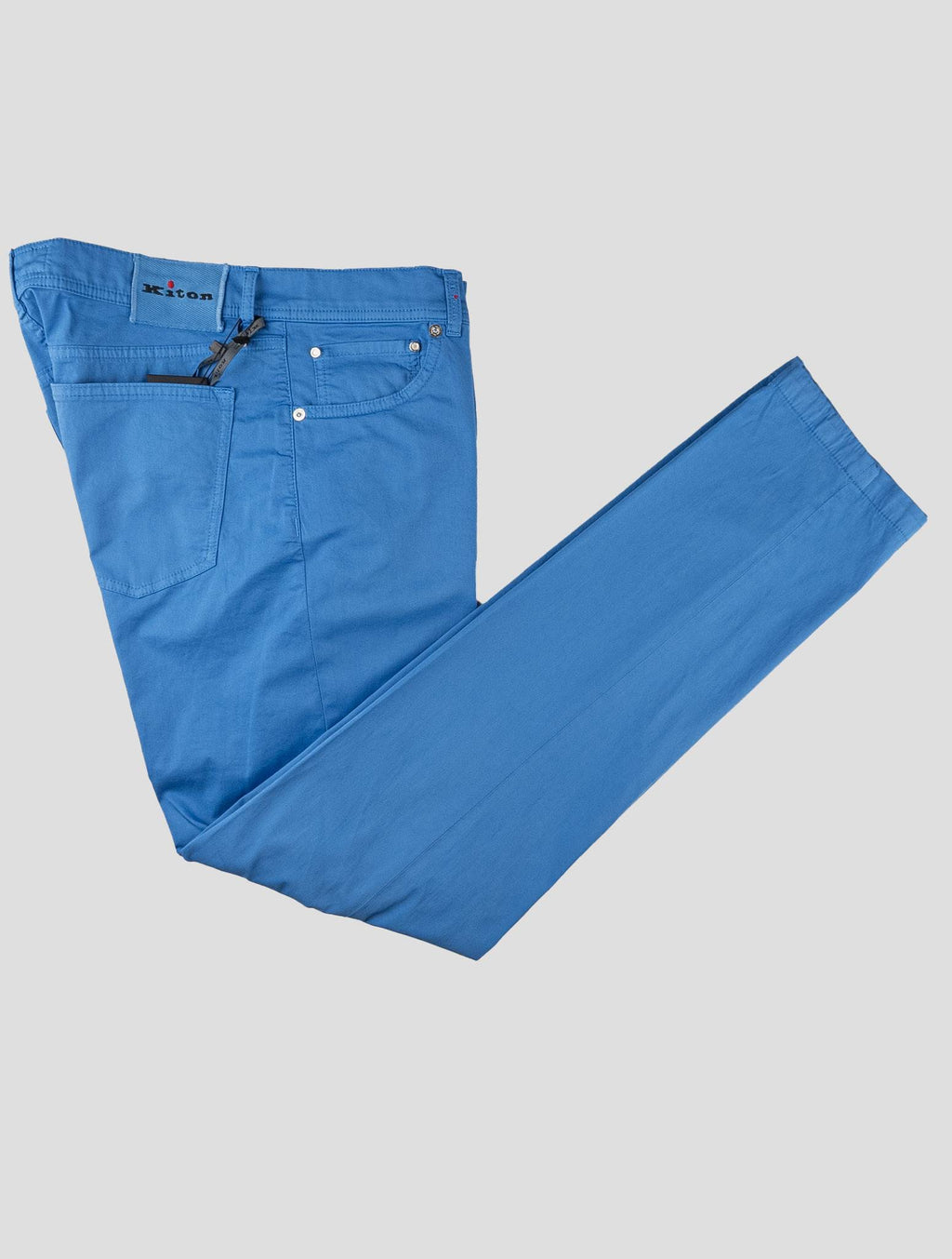 Kiton Light Blue Cotton Ea Jeans Light Blue - view 3