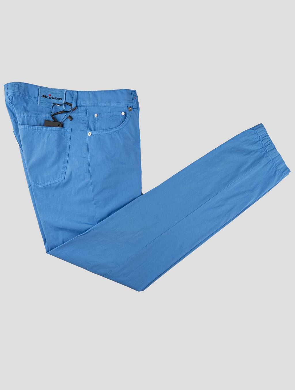 Kiton Light Blue Cotton Ea Jeans Light Blue - view 3
