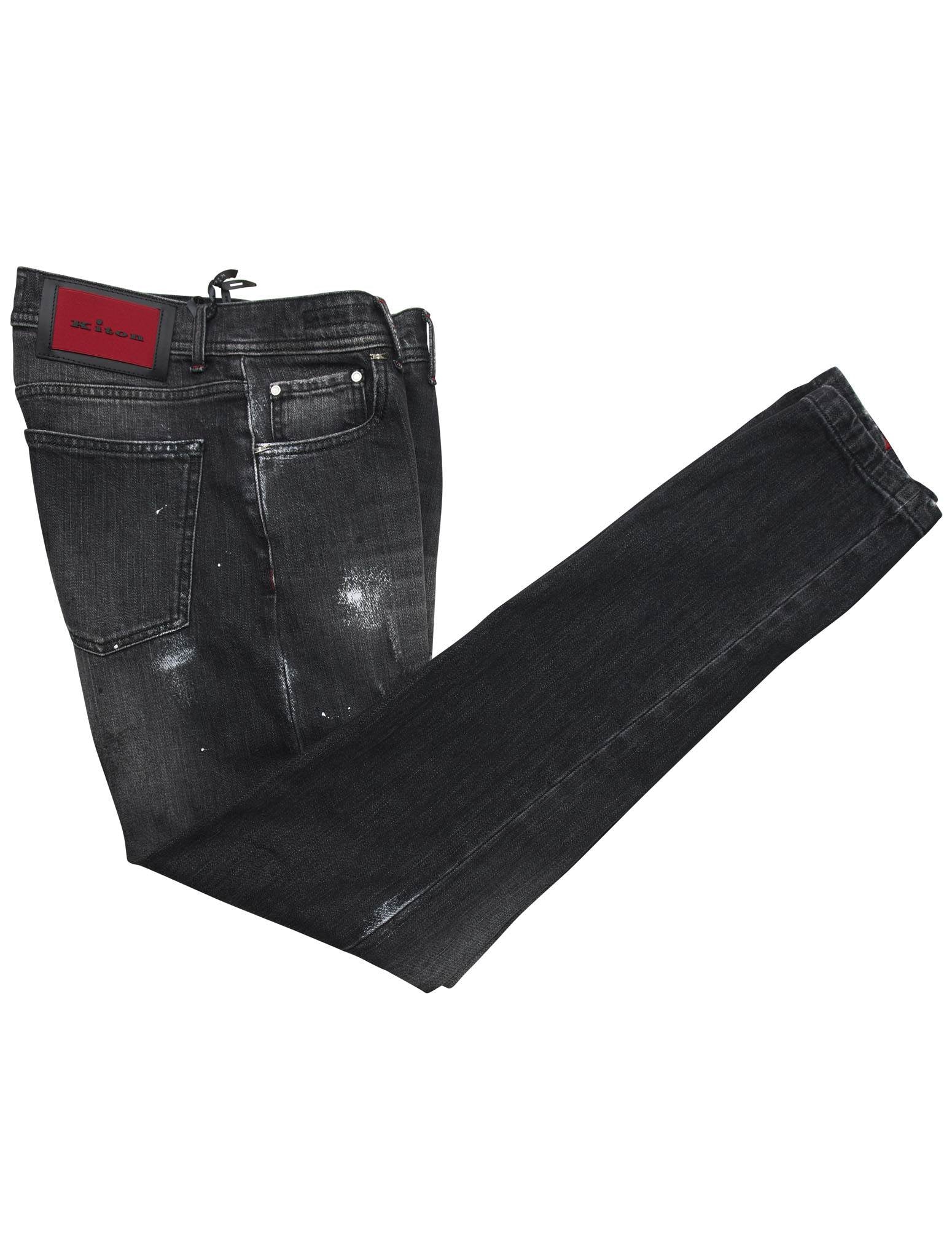 Kiton Blue Cotton Ea Jeans Blue