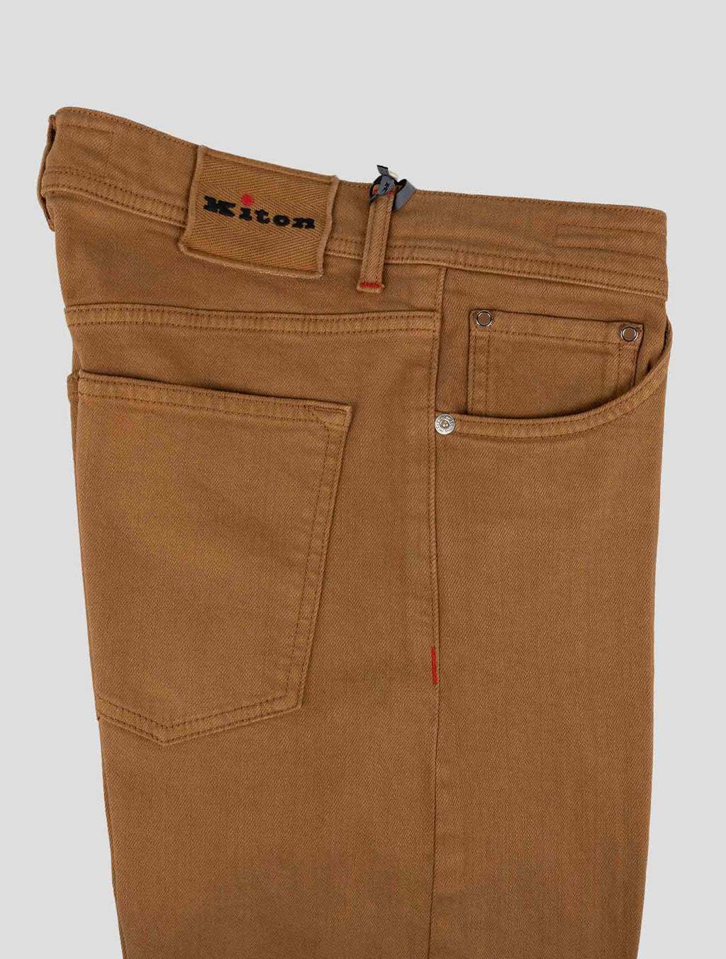 Kiton Light Brown Cotton Ea Jeans - view 3