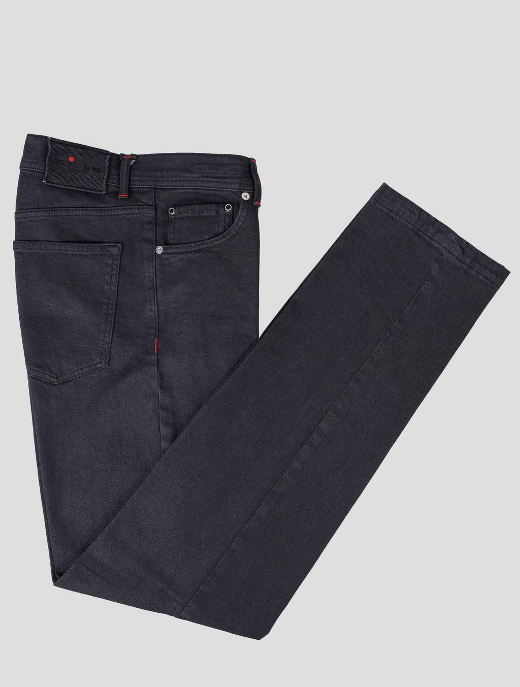 Kiton Black Cotton Ea Jeans Black - view 4
