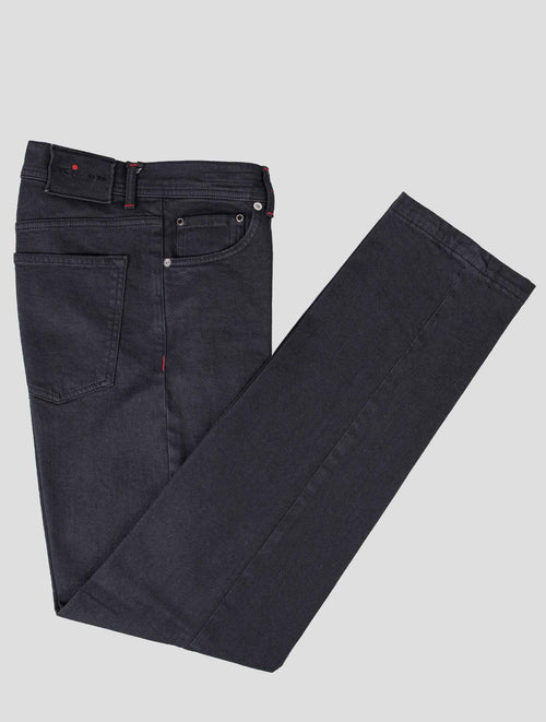 Kiton Black Cotton Ea Jeans Black