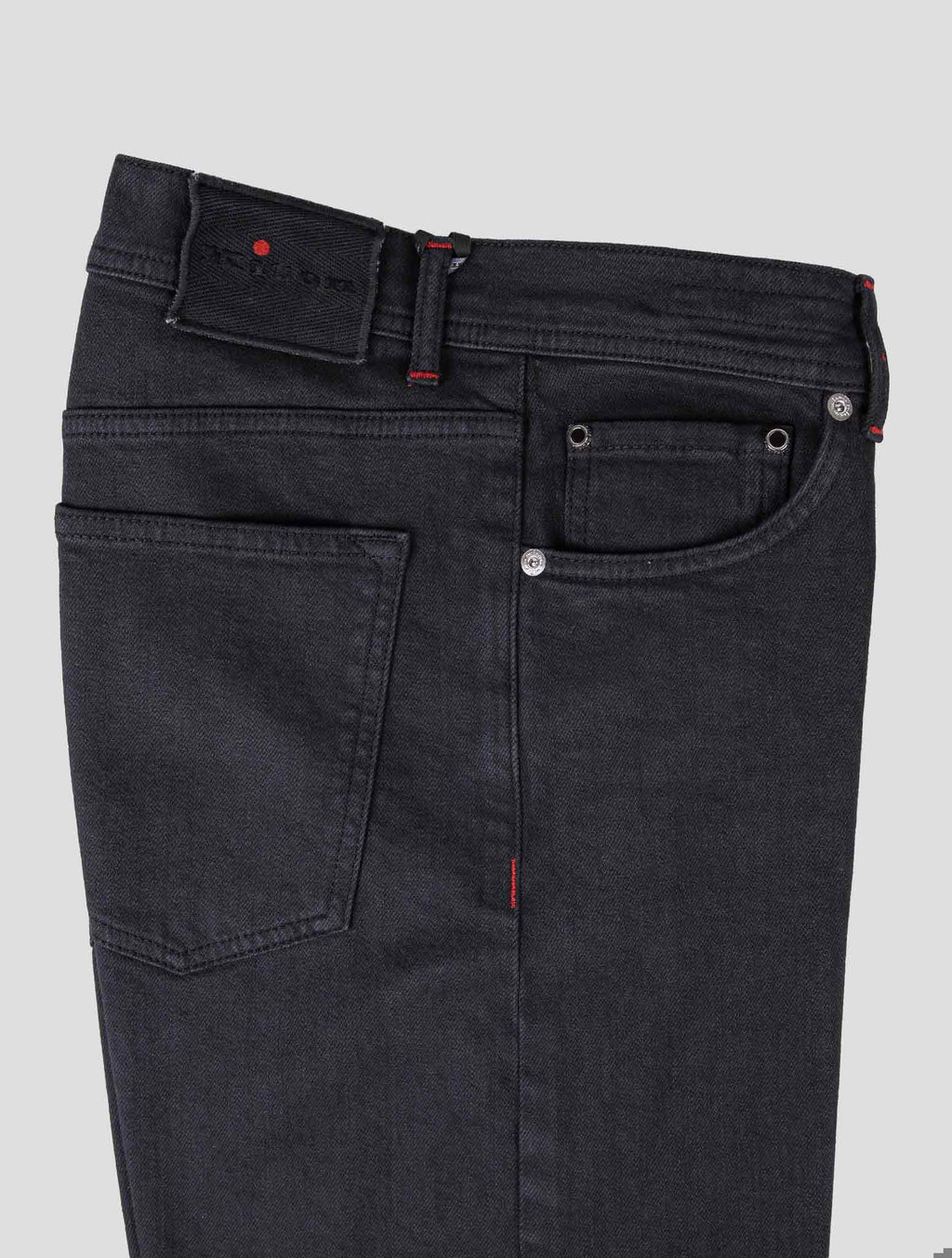 Kiton Black Cotton Ea Jeans Black - view 3