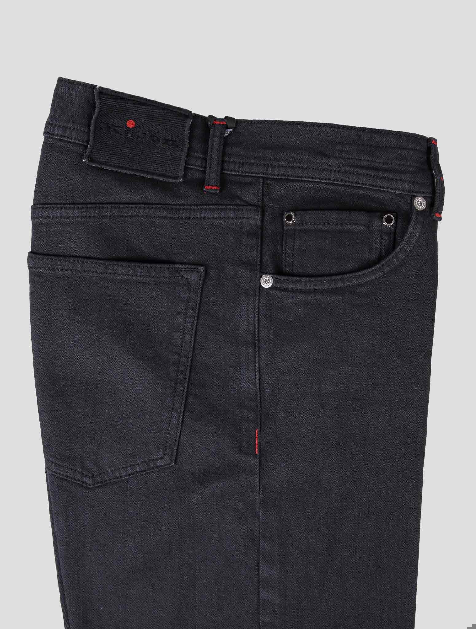 Kiton Black Cotton Ea Jeans Black - view 3