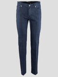 Kiton Blue Cotton Ea Jeans Style 2