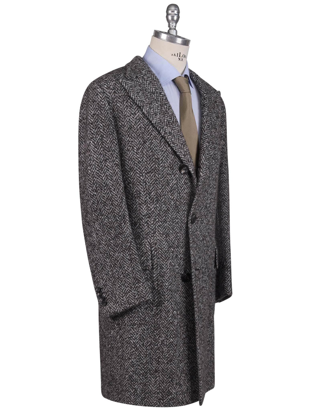 Kiton Multicolor Wool Cashmere Silk Overcoat - view 2