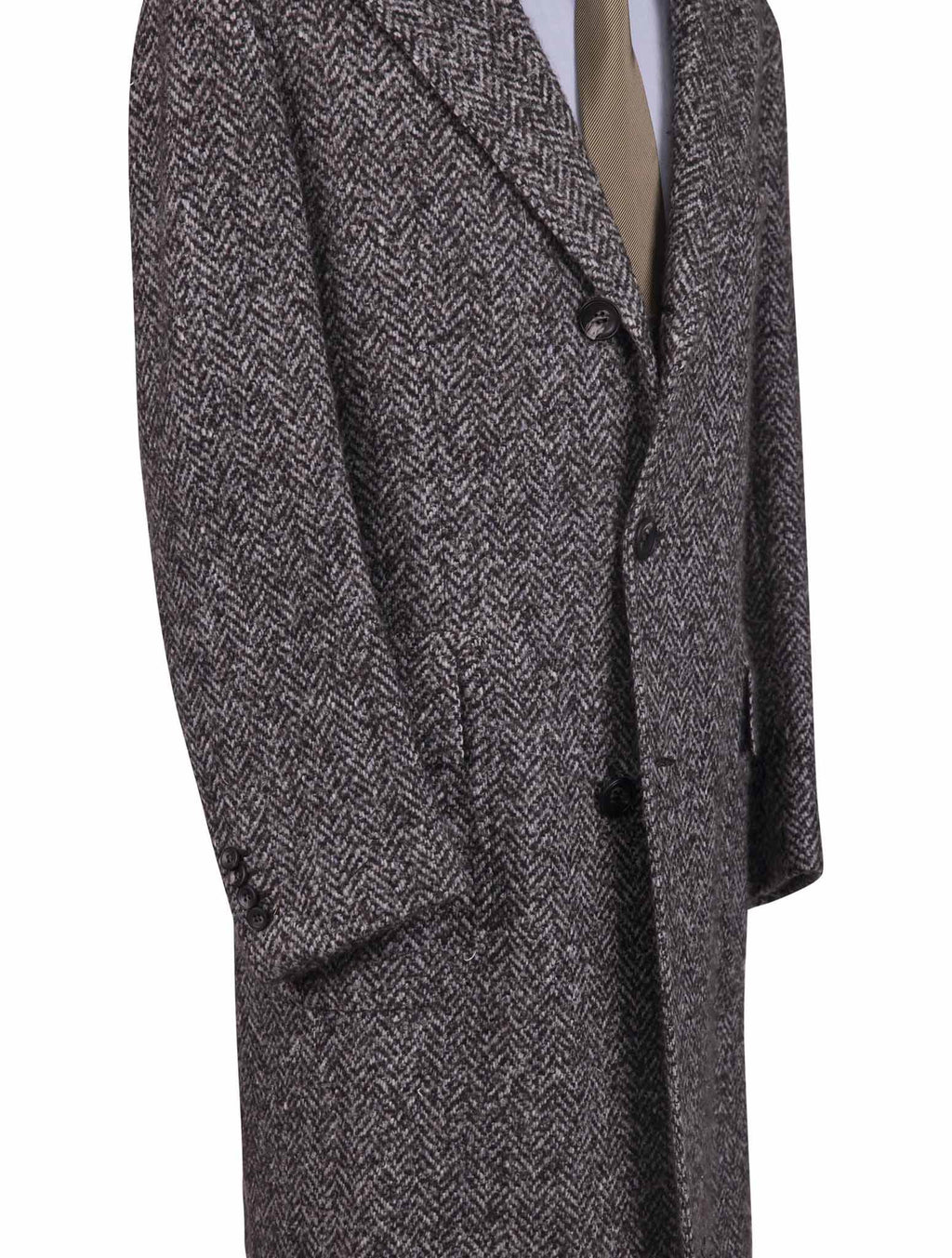 Kiton Multicolor Wool Cashmere Silk Overcoat - view 4