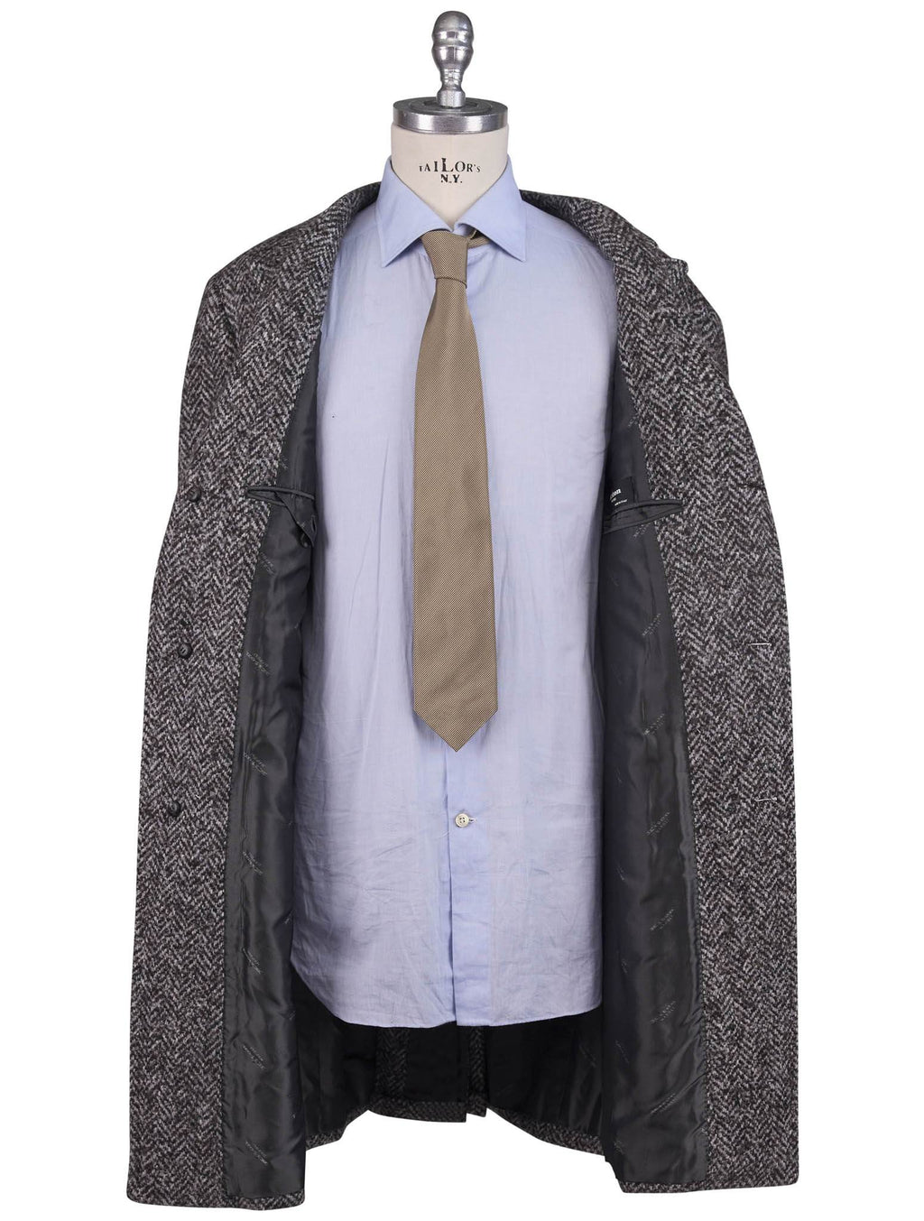 Kiton Multicolor Wool Cashmere Silk Overcoat - view 6