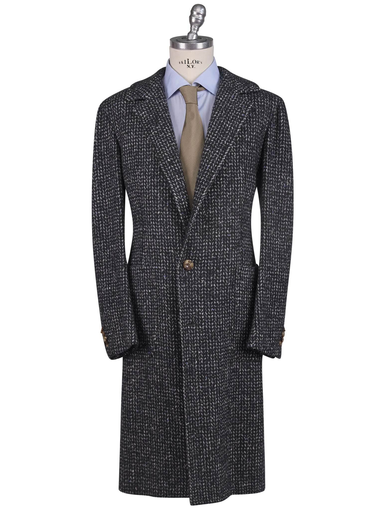 Kiton Multicolor Virgin Wool Cashmere Silk Overcoat Style 1