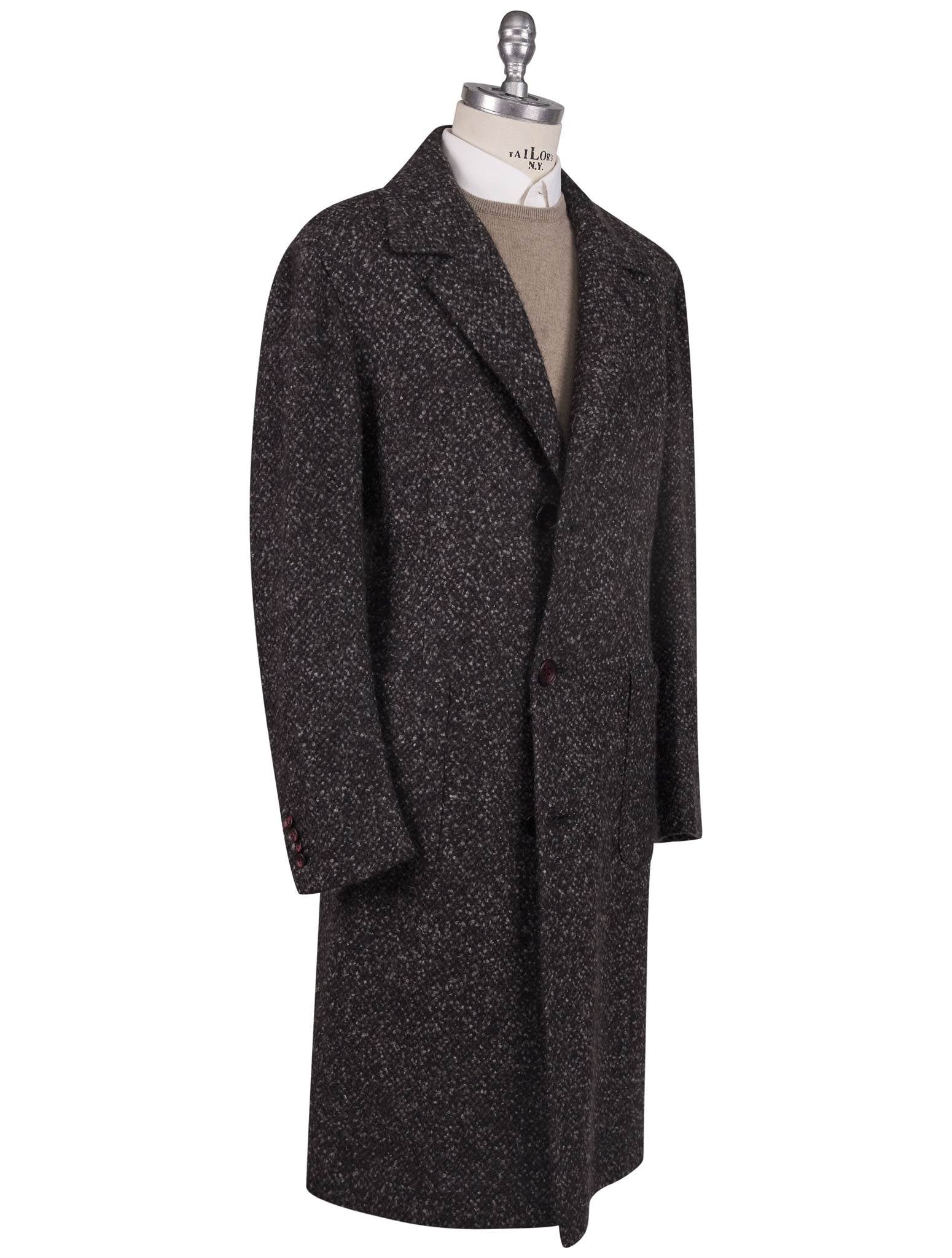 Kiton Multicolor Virgin Wool Cashmere Silk Overcoat Style 2 - view 2