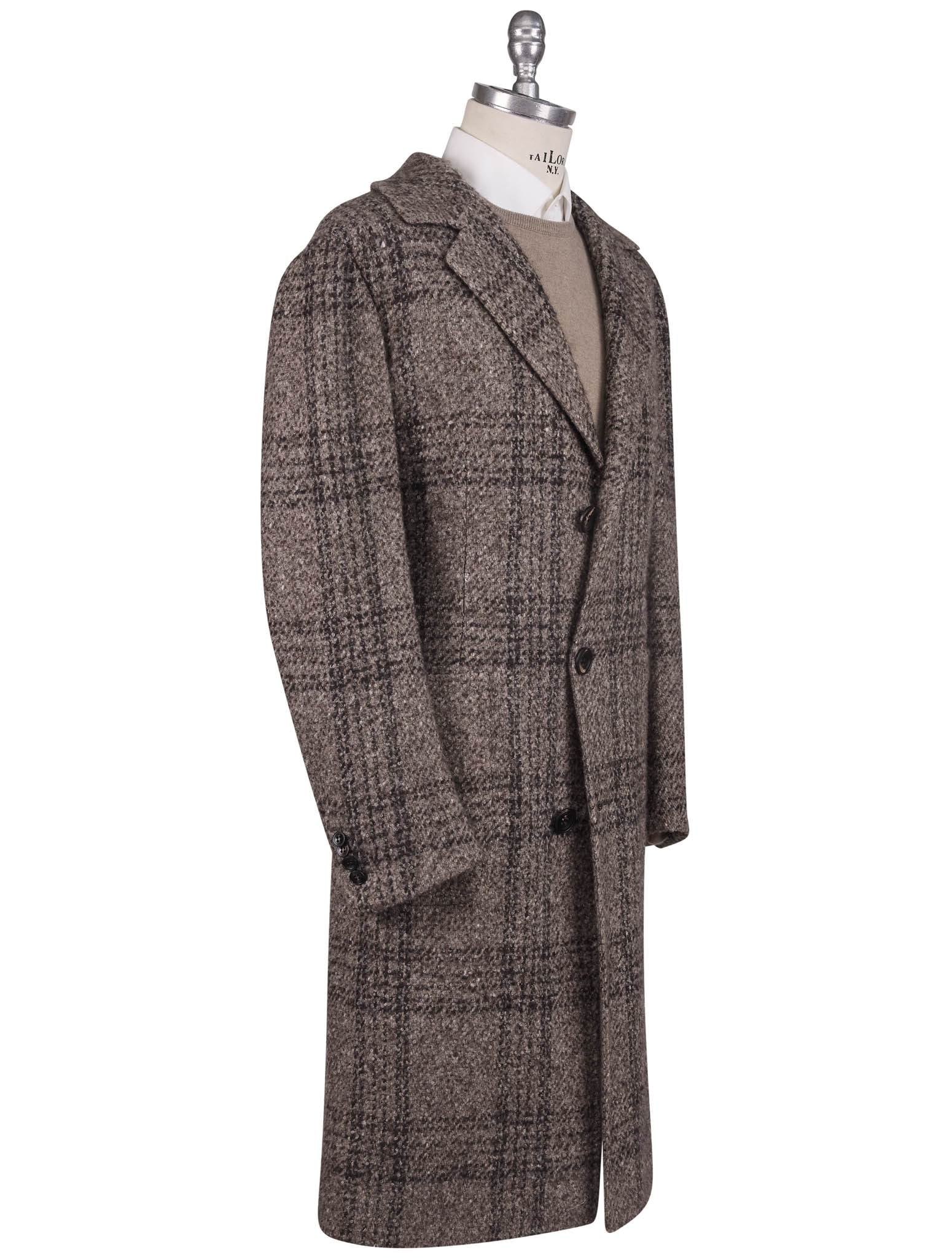 Kiton Multicolor Virgin Wool Cashmere Silk Overcoat Style 3 - view 2