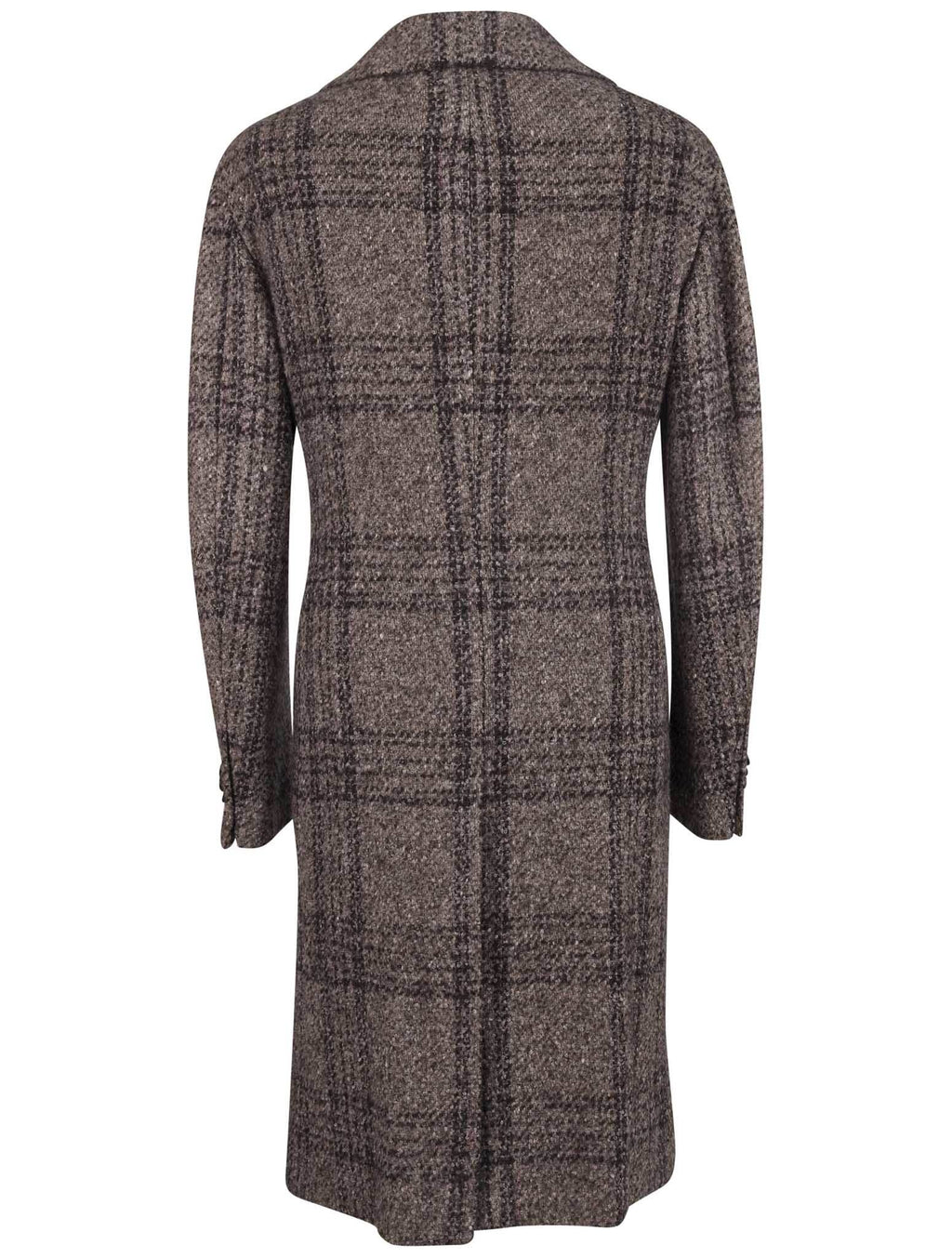 Kiton Multicolor Virgin Wool Cashmere Silk Overcoat Style 3 - view 3