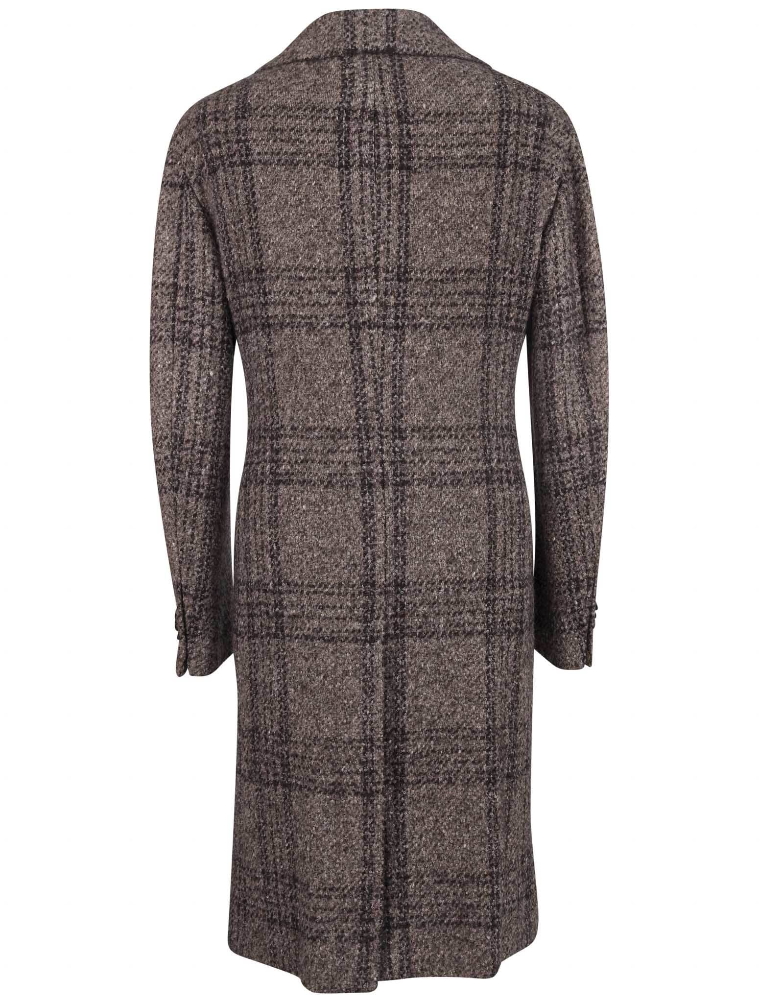 Kiton Multicolor Virgin Wool Cashmere Silk Overcoat Style 3 - view 3