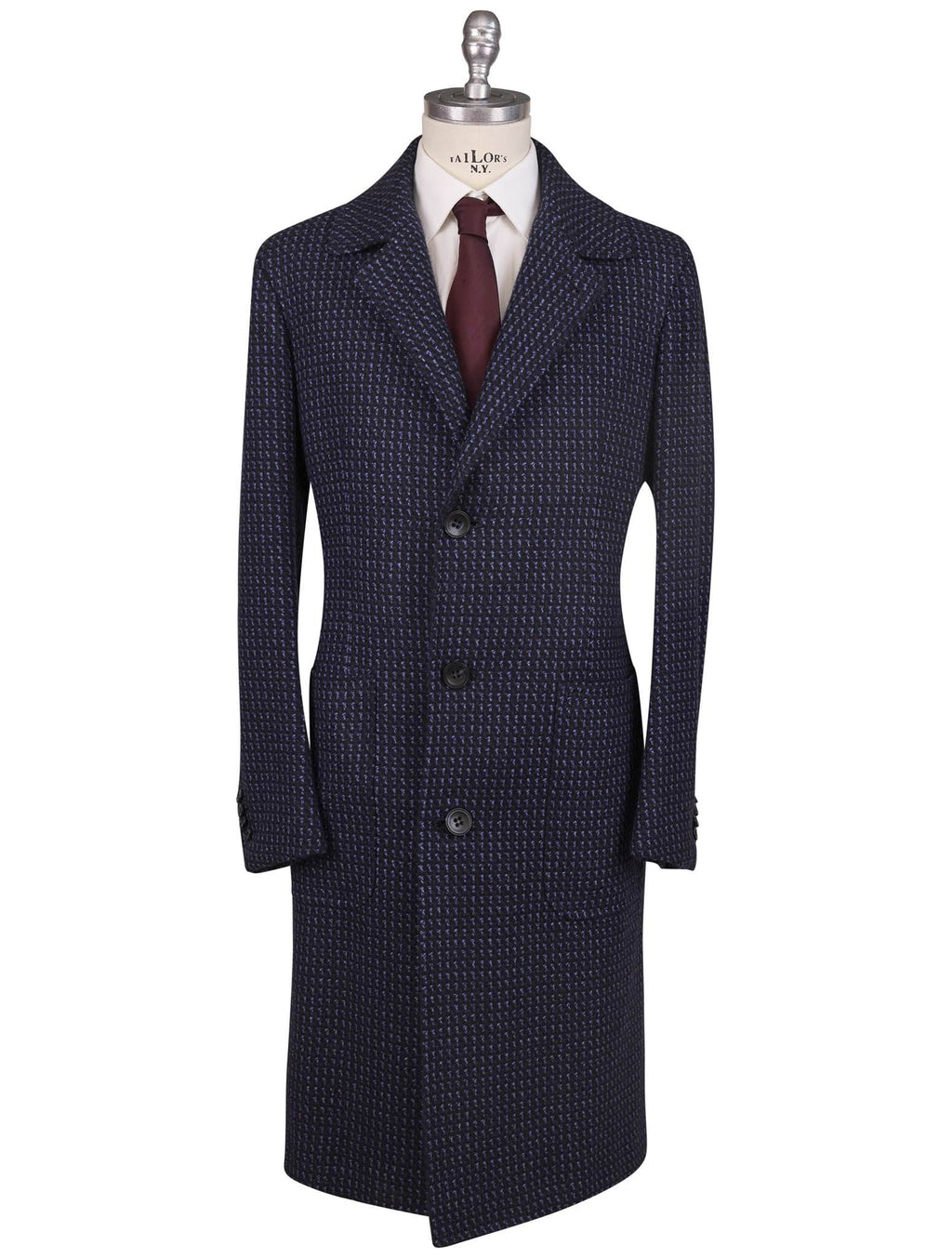 Kiton Blue Cashmere Overcoat - view 5
