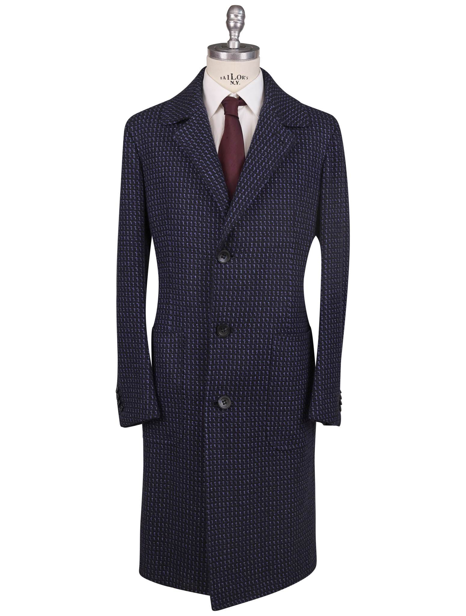 Kiton Blue Cashmere Overcoat - view 5