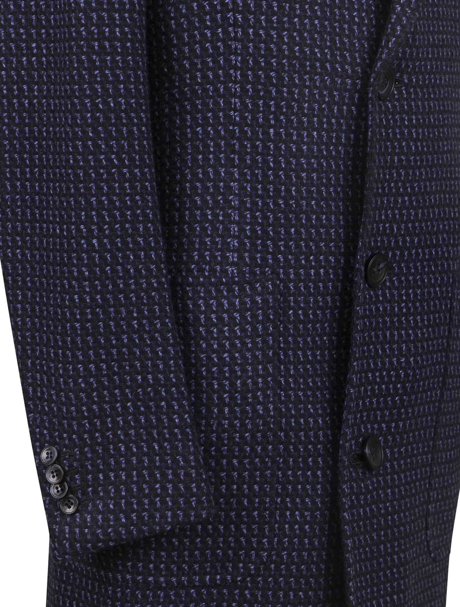 Kiton Blue Cashmere Overcoat - view 3