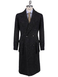 Kiton Dark Gray Virgin Wool Cashmere Silk Double Breasted Overcoat