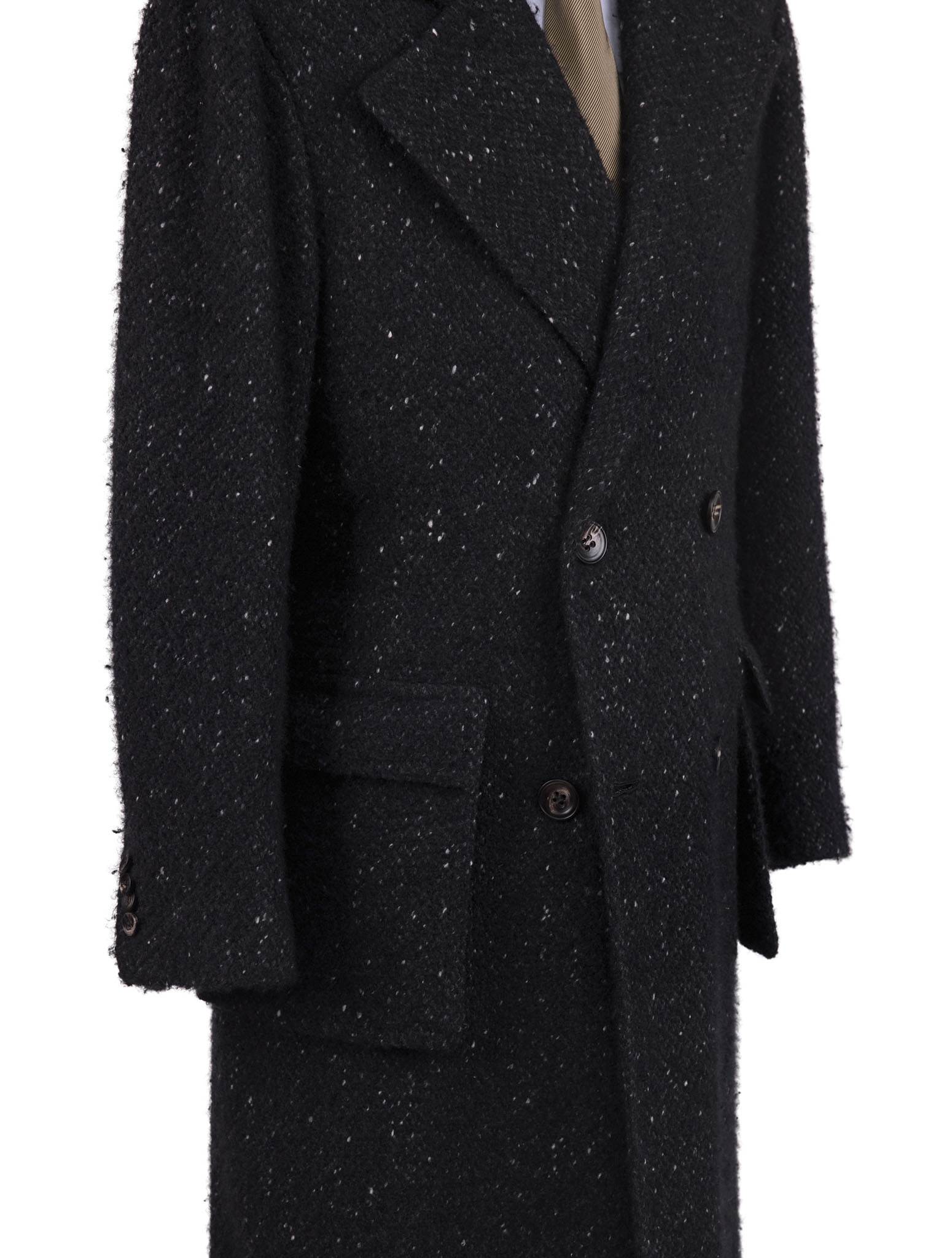 Kiton Dark Gray Virgin Wool Cashmere Silk Double Breasted Overcoat - view 5