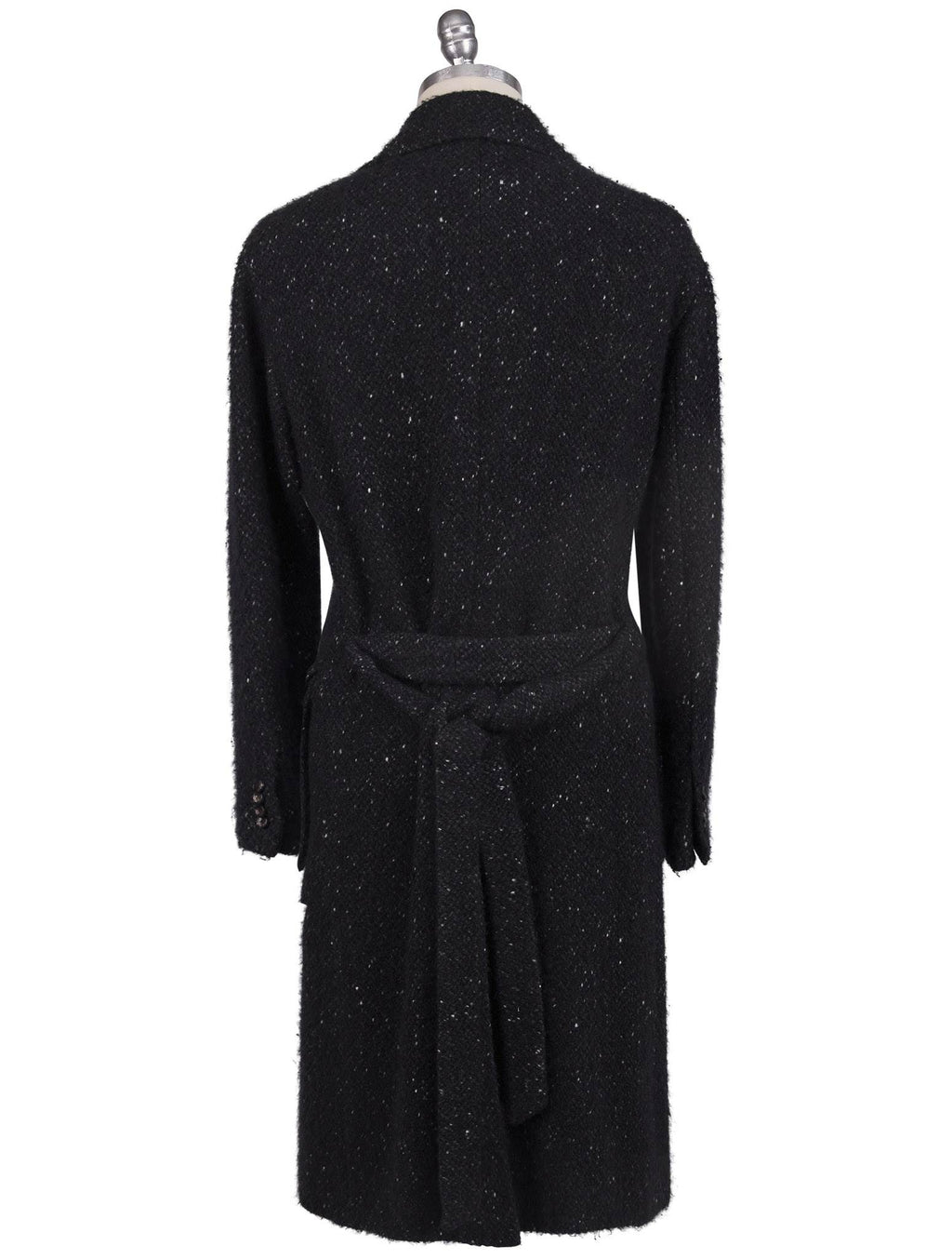 Kiton Dark Gray Virgin Wool Cashmere Silk Double Breasted Overcoat - view 3
