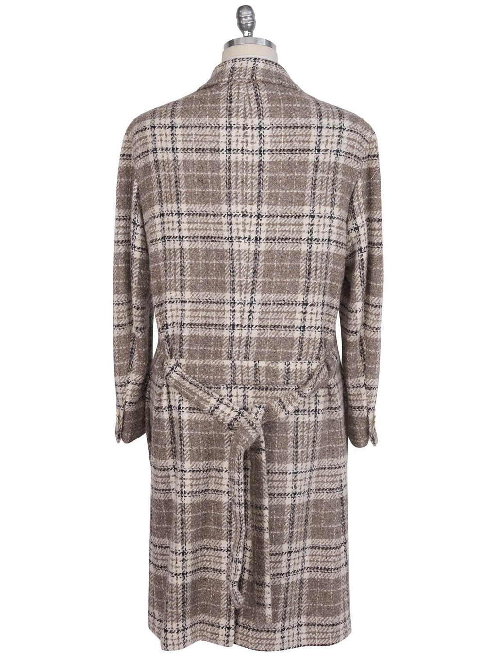 Kiton Multicolor Virgin Wool Silk Overcoat Multicolor - view 5