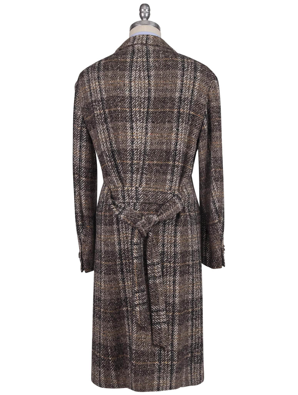Kiton Multicolor Virgin Wool Cashmere Silk Overcoat Multicolor - view 4