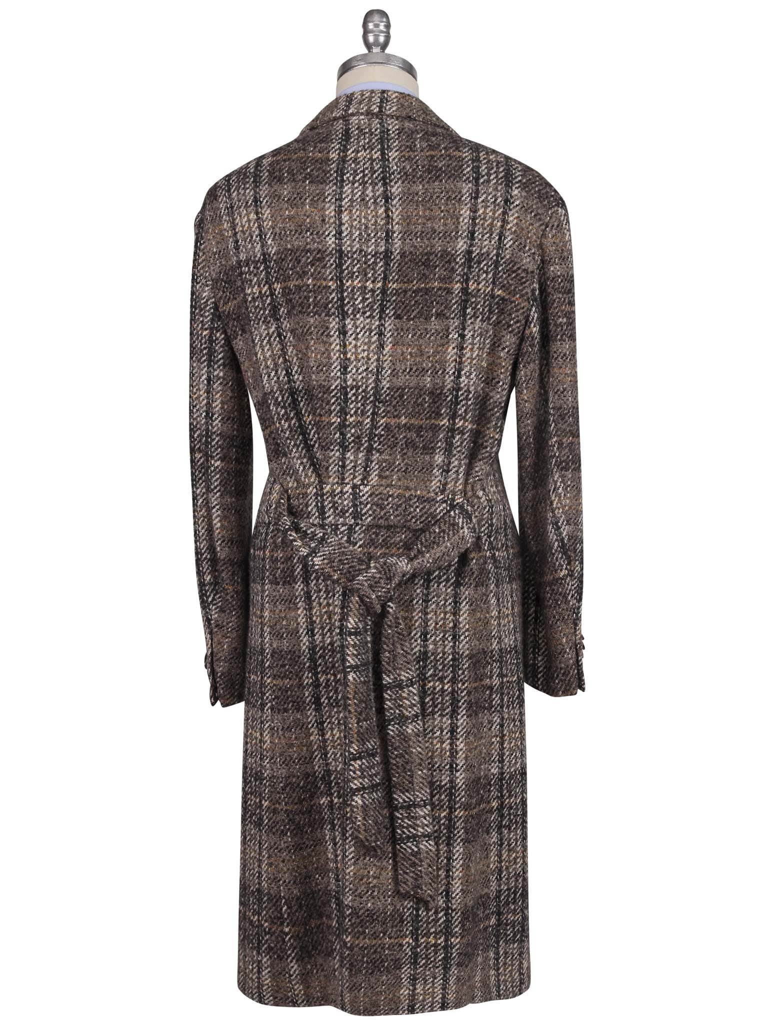 Kiton Multicolor Virgin Wool Cashmere Silk Overcoat Multicolor - view 4