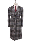 Kiton Multicolor Virgin Wool Cashmere Silk Double Breasted Overcoat