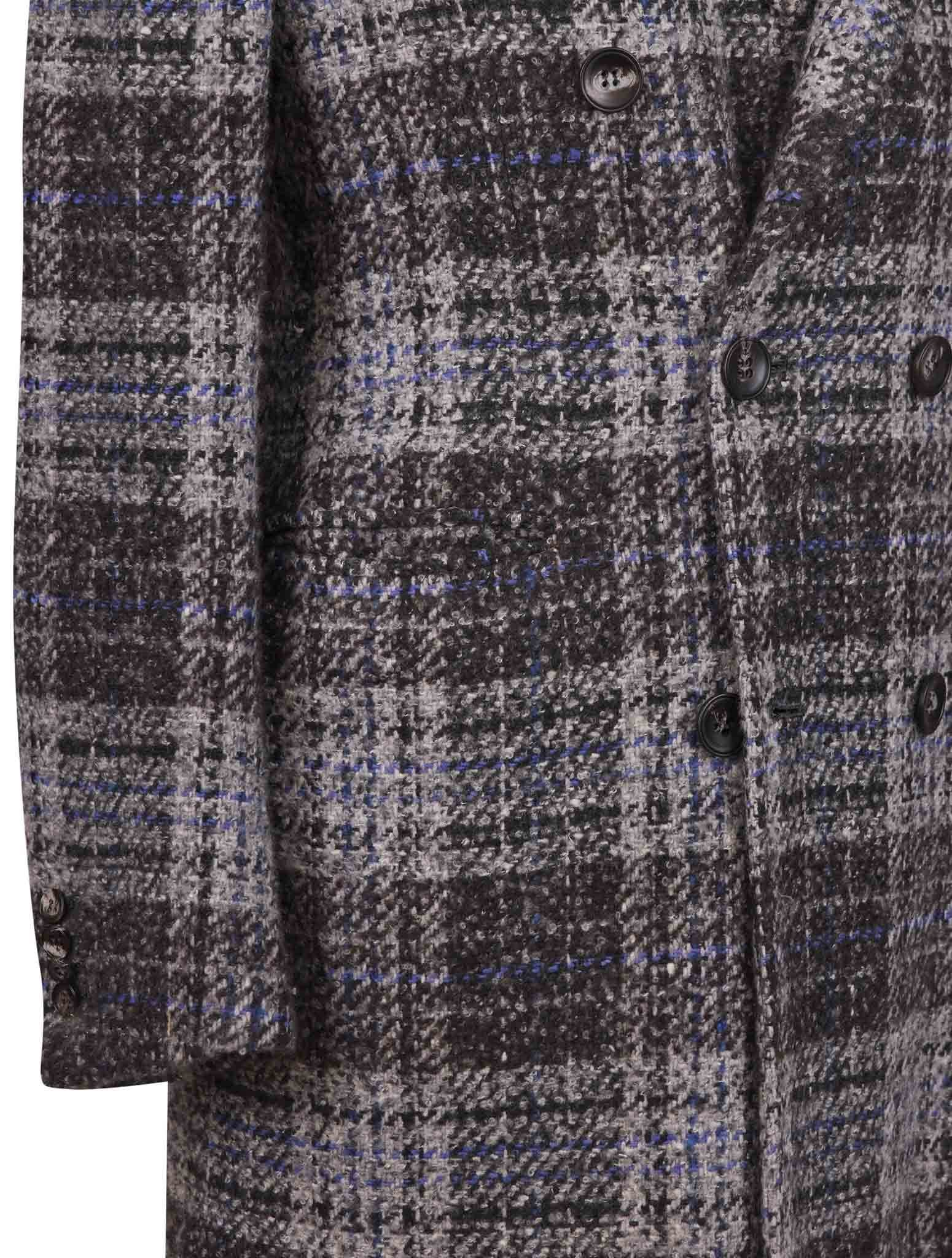 Kiton Multicolor Virgin Wool Cashmere Silk Double Breasted Overcoat - view 6