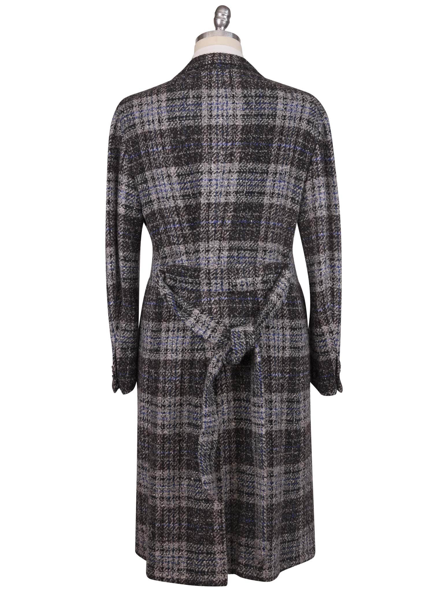 Kiton Multicolor Virgin Wool Cashmere Silk Double Breasted Overcoat - view 4