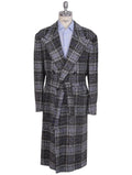 Kiton Multicolor Virgin Wool Silk Overcoat Multicolor