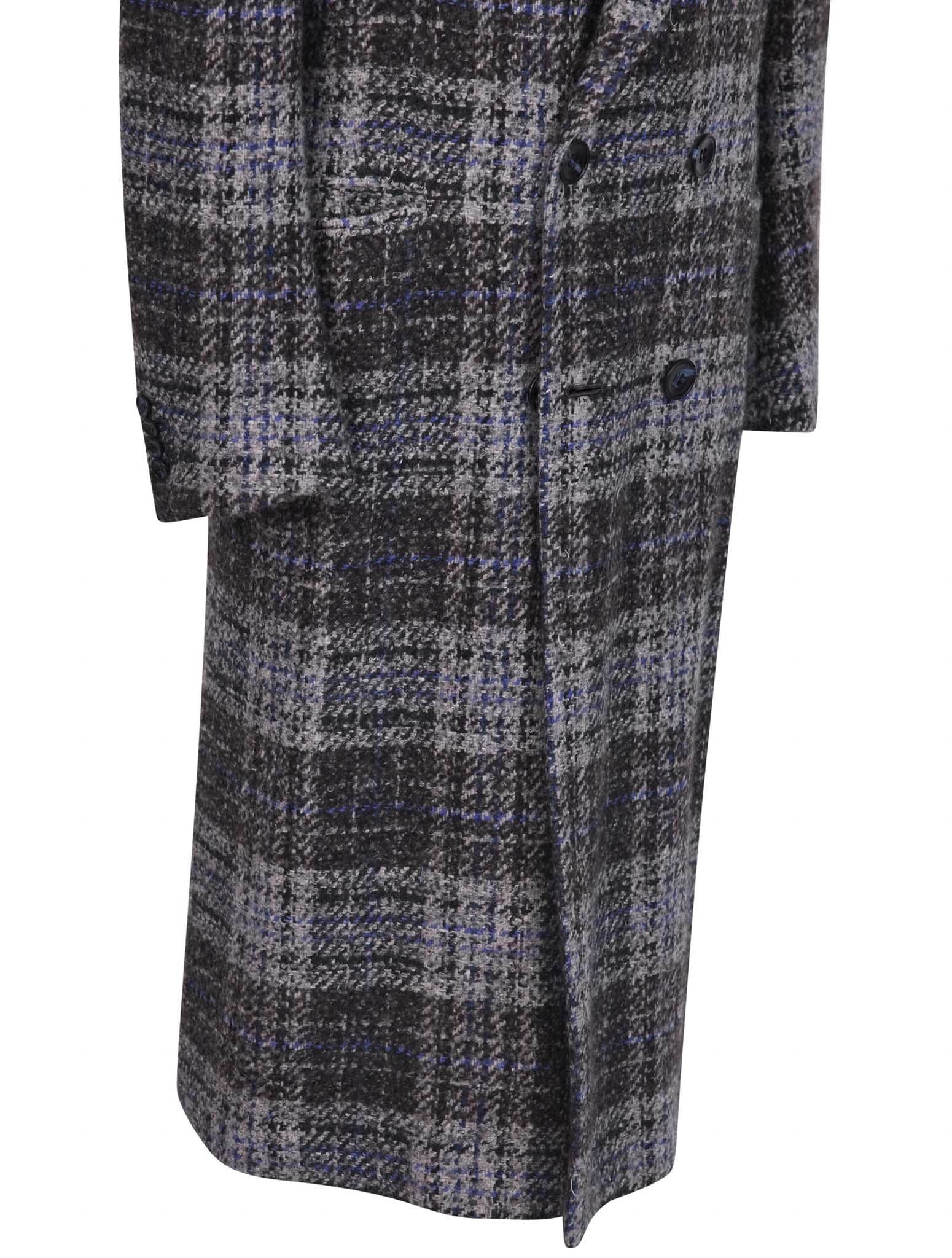 Kiton Multicolor Virgin Wool Silk Overcoat Multicolor - view 6