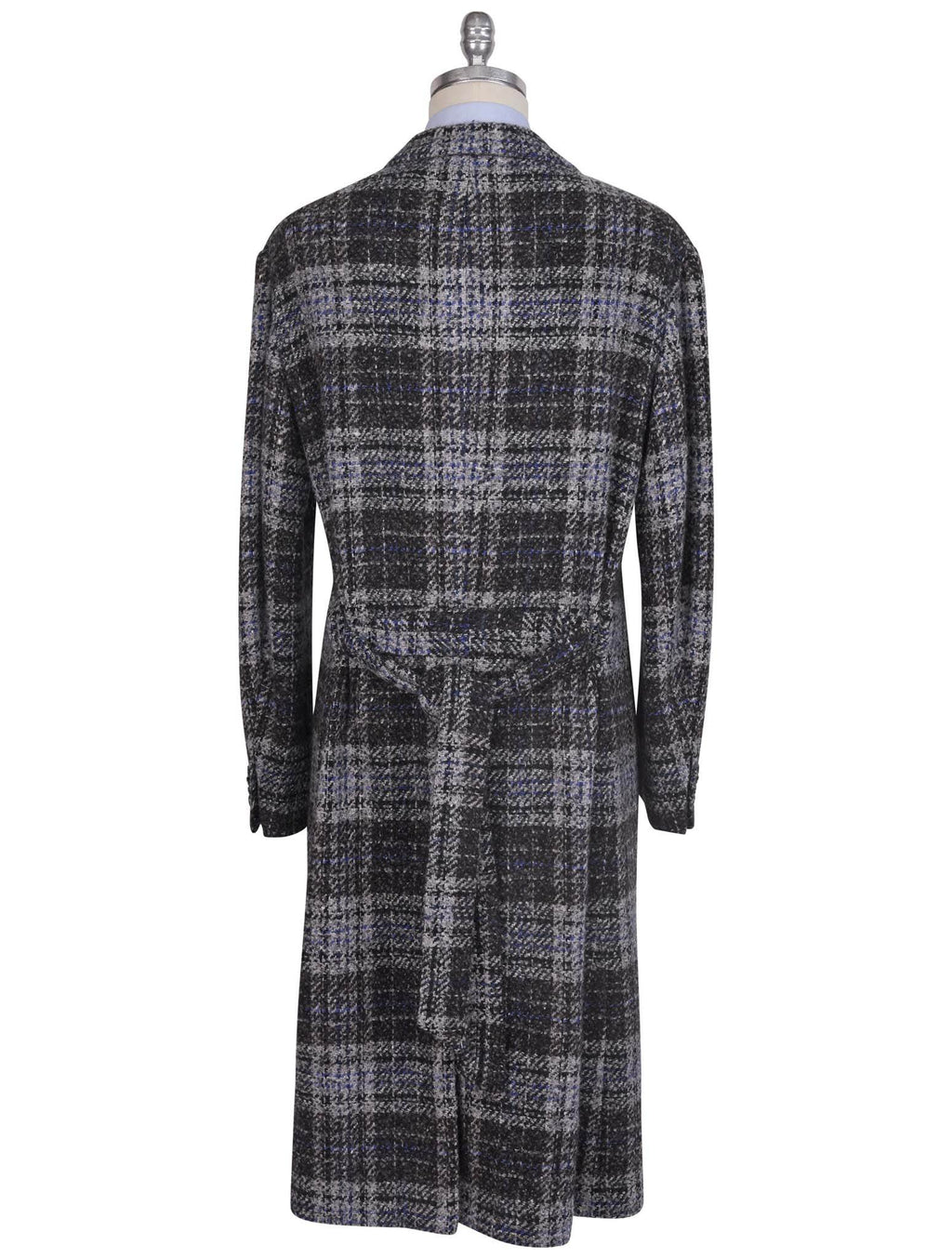 Kiton Multicolor Virgin Wool Silk Overcoat Multicolor - view 4