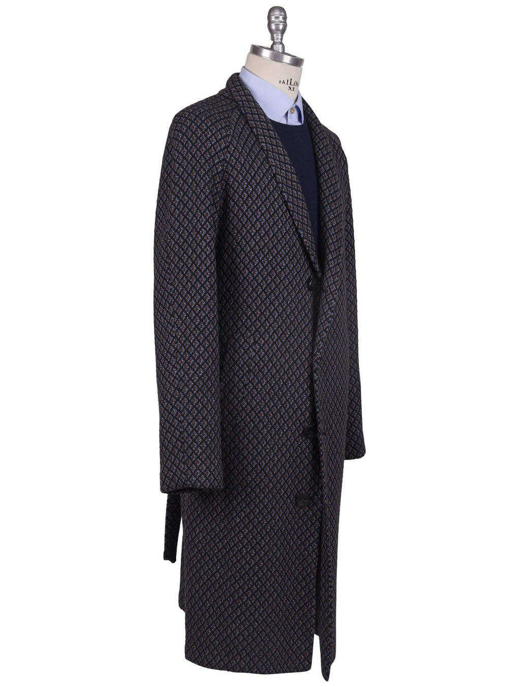 Kiton Multicolor Cashmere Overcoat - view 3