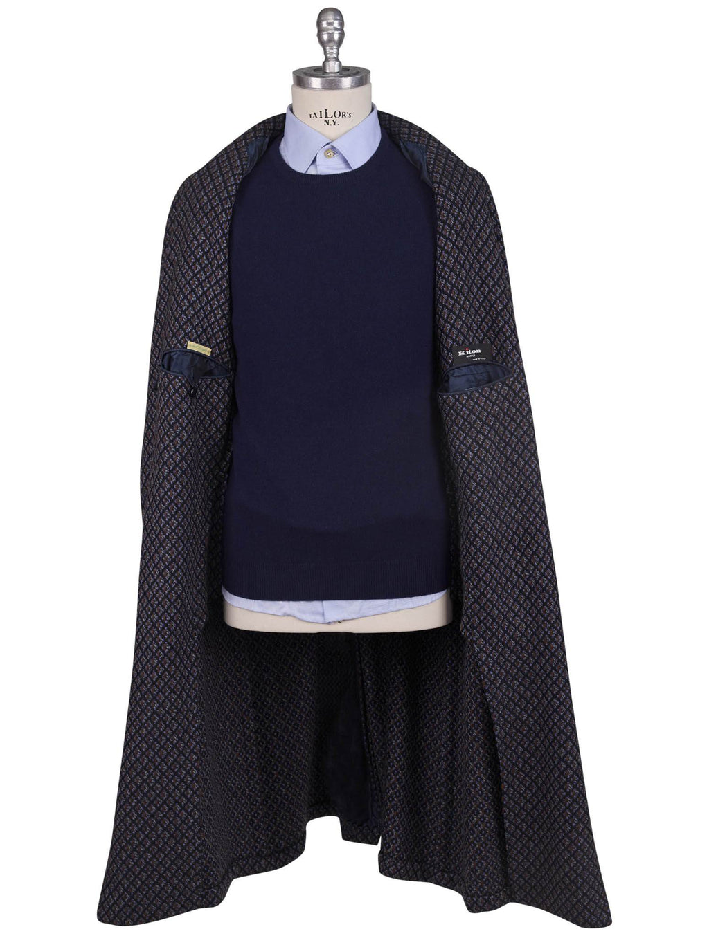 Kiton Multicolor Cashmere Overcoat - view 4