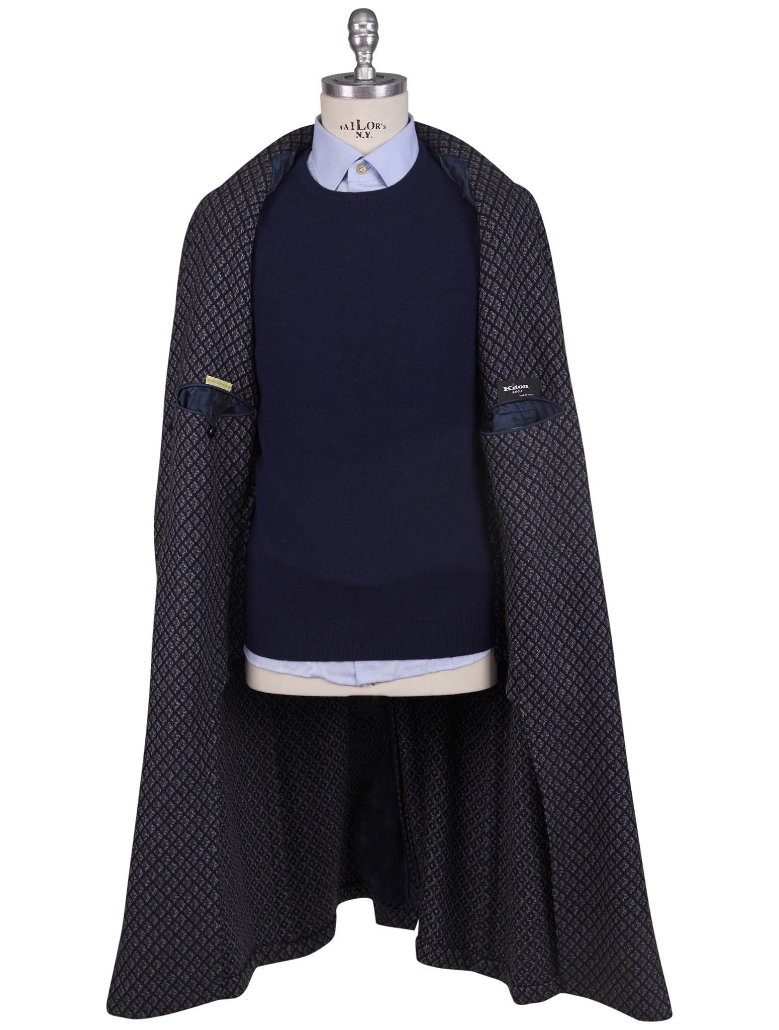 Kiton Multicolor Cashmere Overcoat - view 4