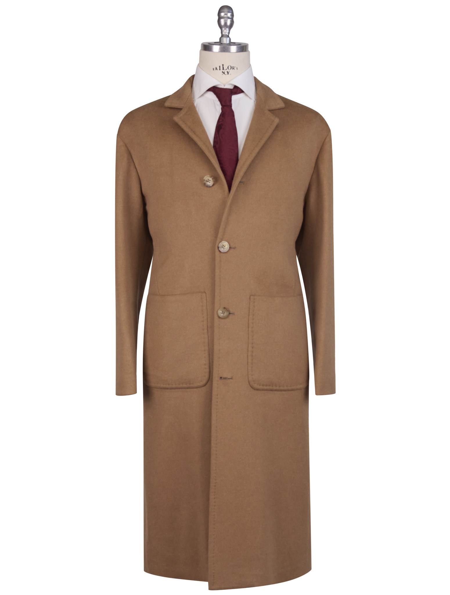 Kiton Brown Vicuna Peru Cashmere Overcoat