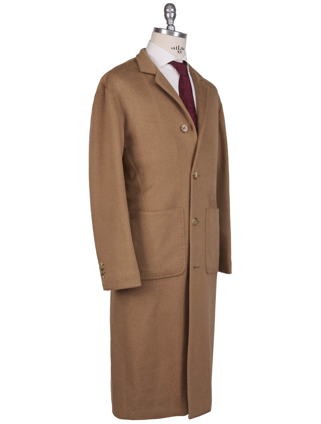 Kiton Brown Vicuna Peru Cashmere Overcoat - view 2