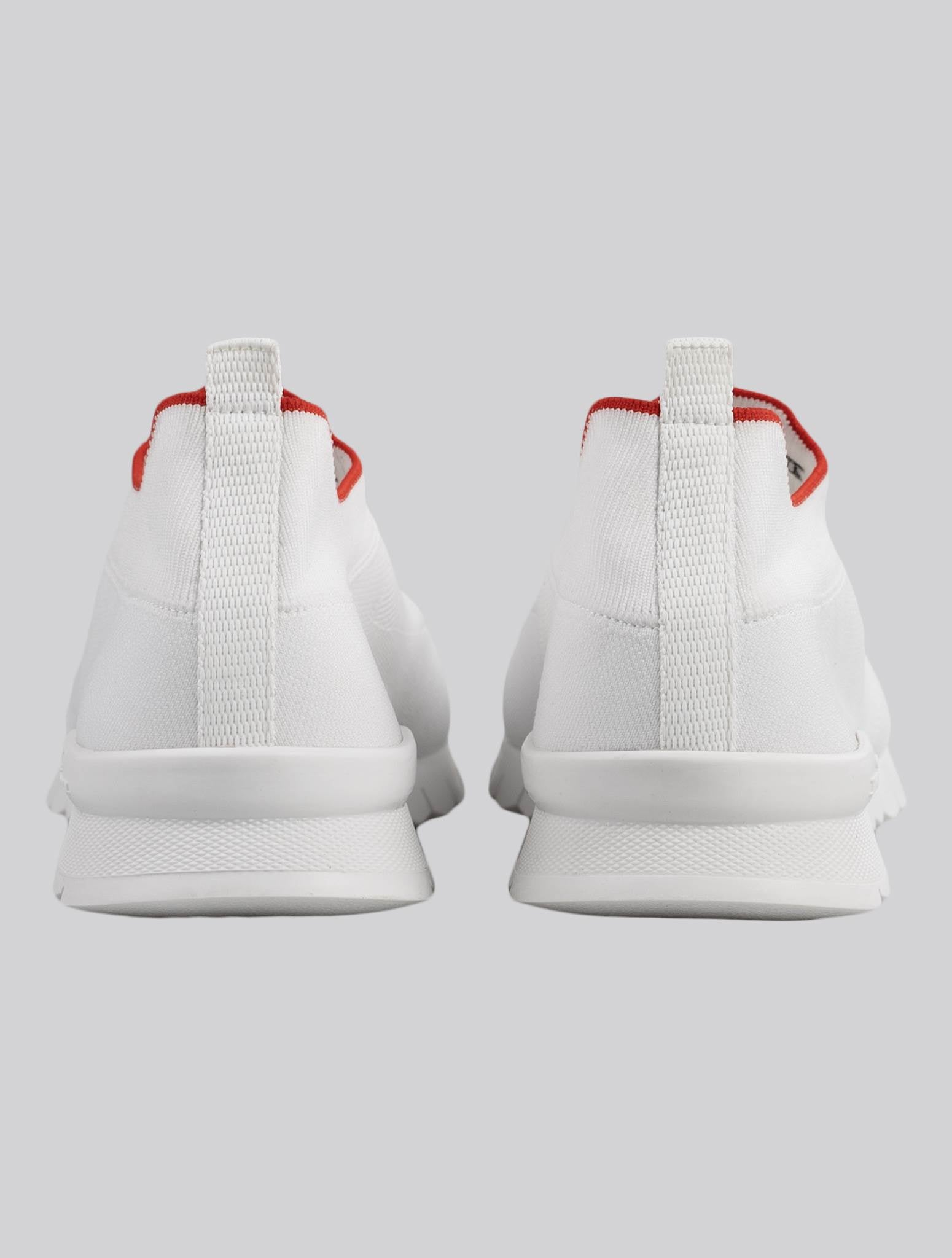 Kiton White Cotton Sneakers USSA089