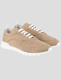 Kiton Beige Cotton-Elastane Sneakers KSY93